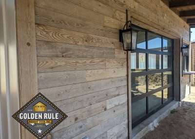 This New Contemporary Glass Aluminum Garage Door was installed in Yorba Linda Ca by Golden Rule Garage Door Inc.